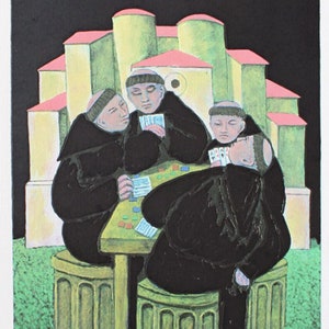 Norberto „4 assi“ | Original Siebdruck 50 x 60 cm (Zoll 19,69&quot; x 23,62&quot;)