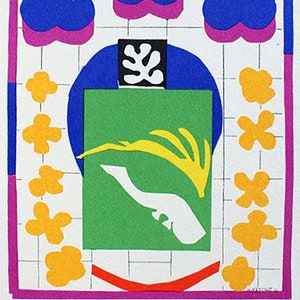 Henri Matisse &quot;Chinese Fish&quot; | Lithograph after | Vintage print from the 1970s | With Certificate of Guarantee, Notarial Document, and Stamp