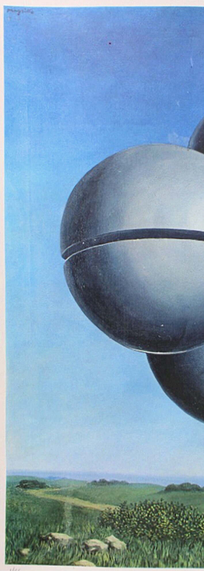 ルネ・マグリット「風の声」リトグラフ ヴィンテージ 70 年代プリント