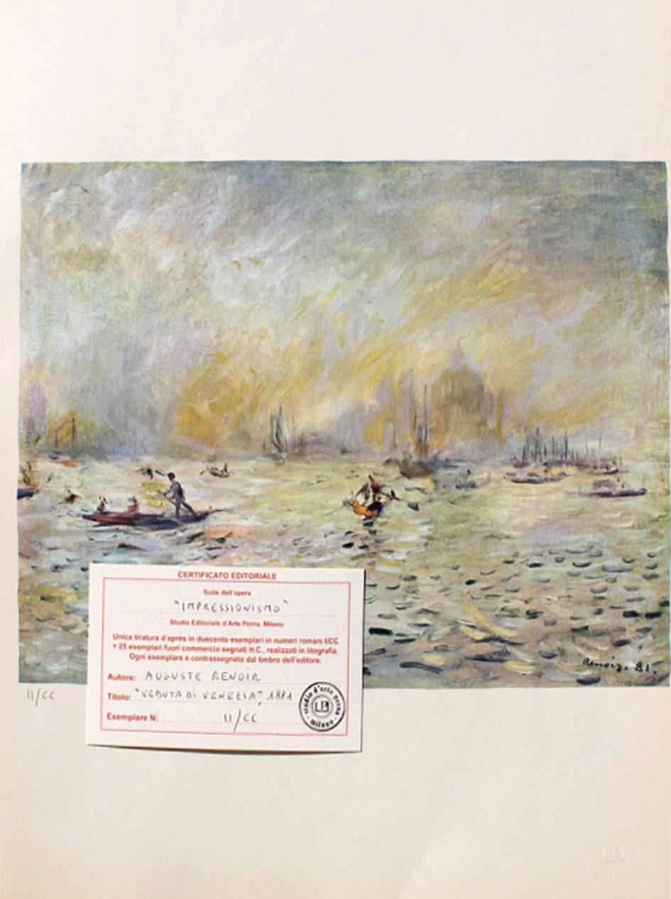 Renoir、MORTE、希少画集画、新品額装付 Pierre-auguste Renoir 