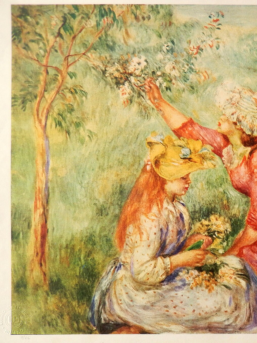 ピエール＝オーギュスト・ルノワール、【花をつむ娘たち】 花を摘む少女たち(ルノワール作) | 美術出版エデュケーショナル