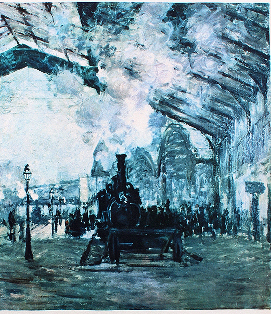 クロード・モネ「サン・ラザール駅」 | リトグラフ | ヴィンテージ