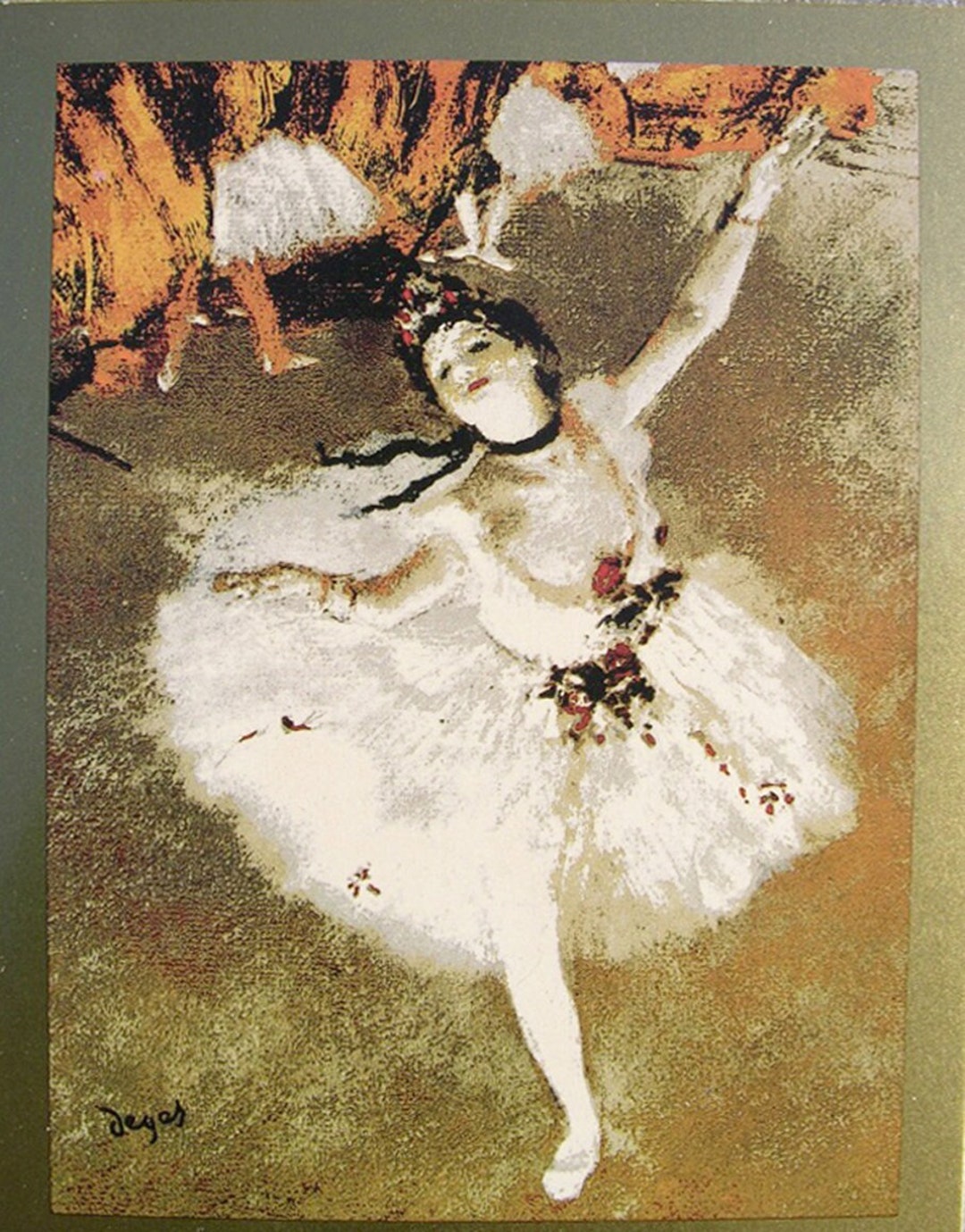 Artist Grip Edgar Degas Green Dancer Poster 1879 Ballerina Ballet