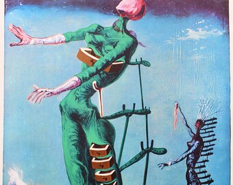 サルバドール・ダリ「炎の中のキリン」｜リトグラフ（複製画