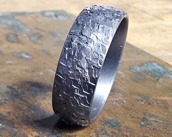 7mm Textured Tantalum Ring