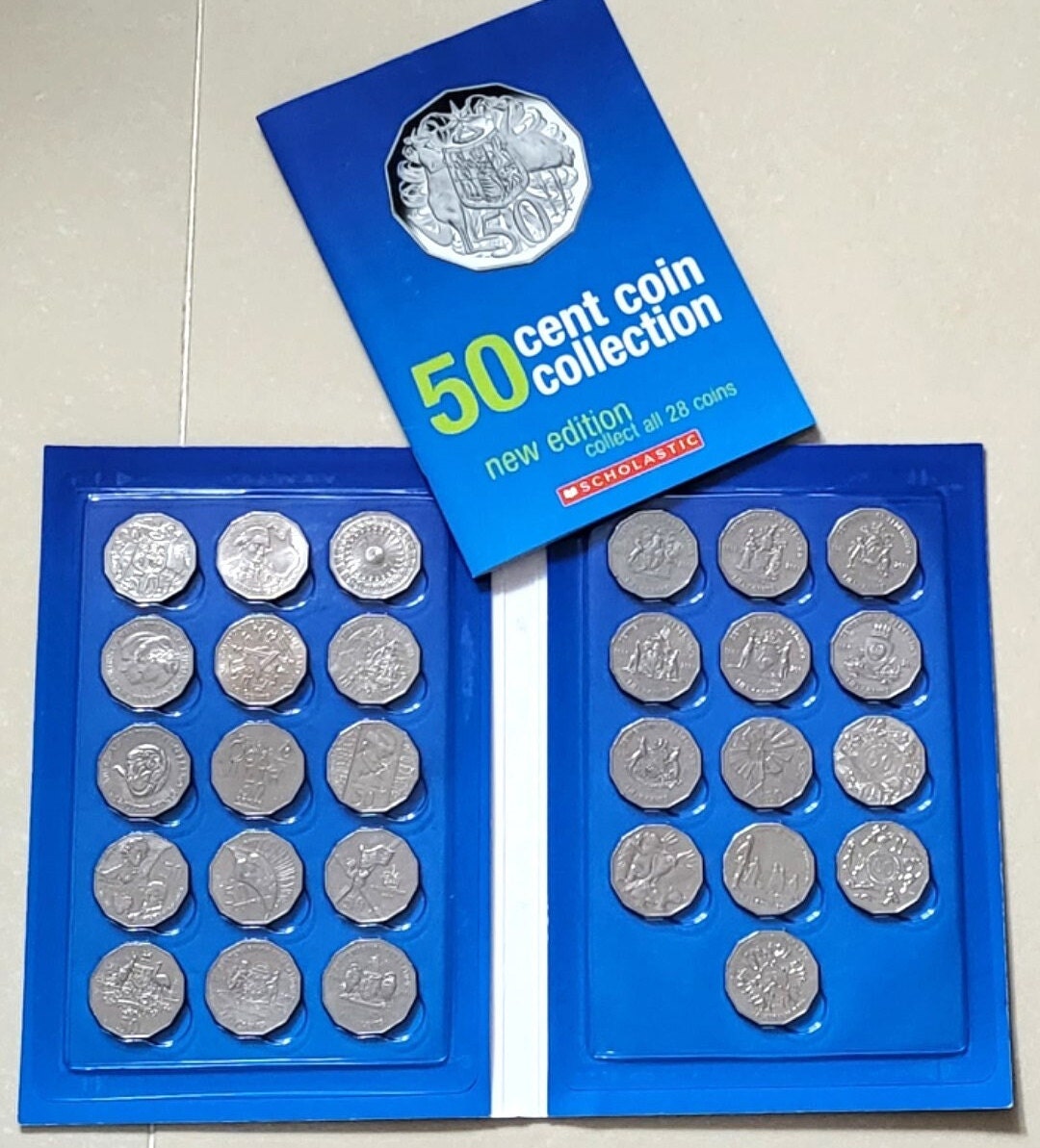 Australian Fifty Cent Coin 50c Collection in Scholastic Album Etsy