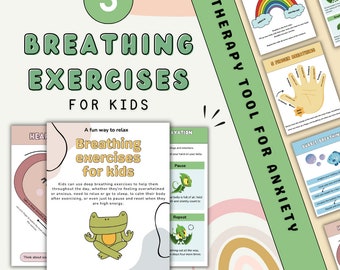 Deep Breathing Exercises for Kids | Printable Calm Down & Mindfulness Tools for Anxiety, Sleep, and Emotional Regulation