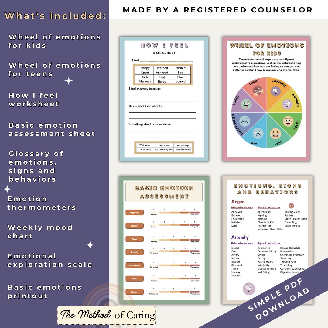 Emotions Feelings Thermometer Emotions Poster School Counselor Emotions Feelings Thermometer Emotions Poster School Counselor