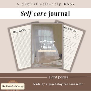 Self-Care Journal for Mental Health | Printable Wellness Planner & Reflection Pages | Daily Self Care Workbook PDF