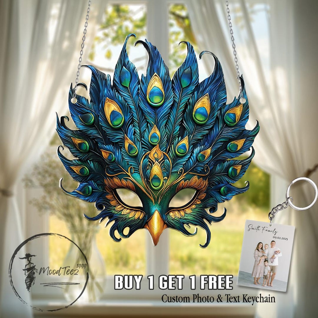 Tennis Racket Acrylic Window Hanging, Colorful Home Decor, Vibrant ...