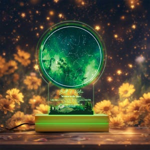Personalisierte Sternenkarte Nachtlicht, benutzerdefinierte LED-Lampe, romantisches Jubiläumsgeschenk, Astronomisches Konstellationslicht, einzigartiges Wohndekor
