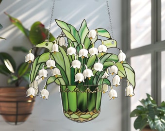 Lily of valley Acrylic Window Decor, Flowers Art Decoration, Lily of valley, Home decoration, housewarming gift, Lily Flower Home Decor