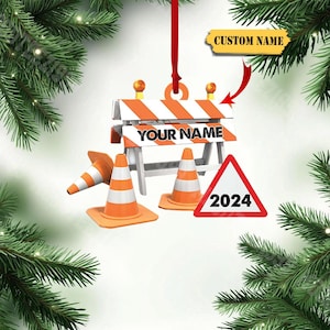 Ornament für den Bau: Personalisiertes Geschenk für den Arbeiter, Weihnachtsbaumschmuck