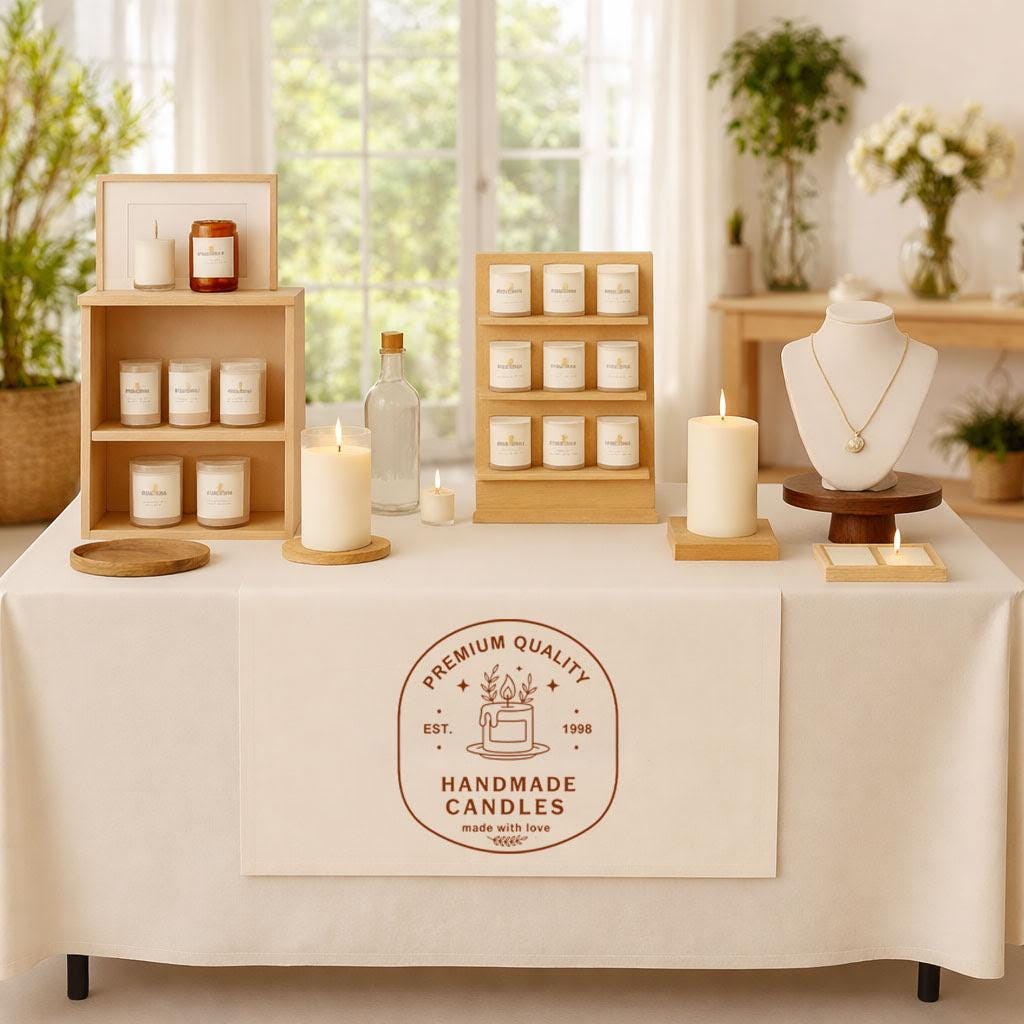 Custom Logo Table Runner, Personalized Linen Business Branding Cloth Etsy