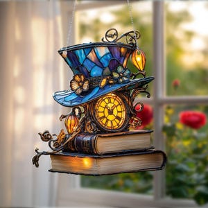 Acrylic Window Hanging: Alice in Wonderland Cottagecore Decor