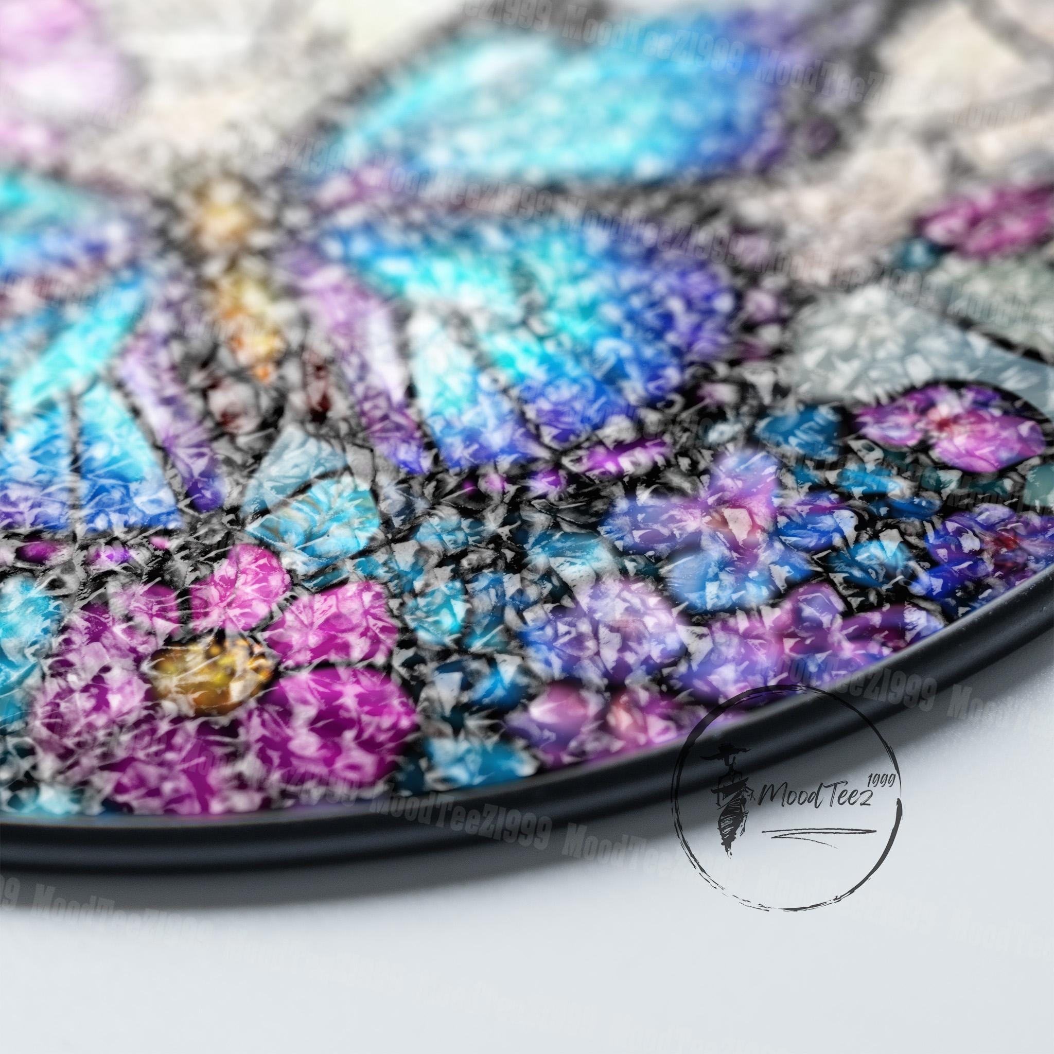 2 acchiappasole a forma di farfalla, con ciondolo a forma di cristallo arcobaleno, decorazione per finestre per casa, ufficio e giardino