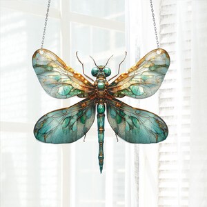 Crystal Dragonfly Suncatcher - Hanging Window Ornament For Garden & Home Decor