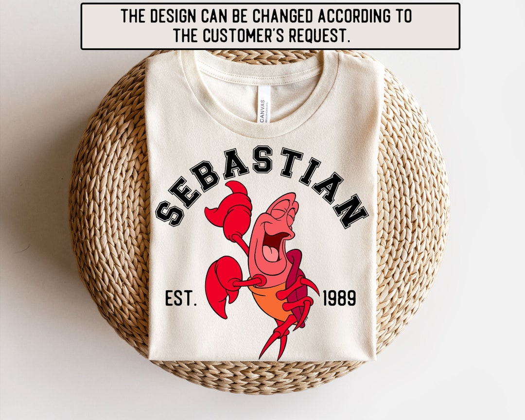 Sebastian Shirt, Disney Sebastian Tee, Little Mermaid Sebastian Shirt