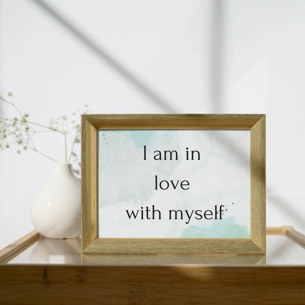 Homedecor Printable Self love Daily Affirmation Printable