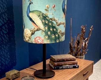 Abajur oval de 30 cm de diâmetro