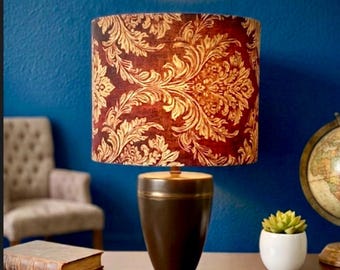 Abajur oval de 30 cm de diâmetro