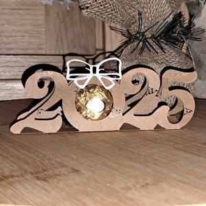 Décoration de table 2025  Ferrero rocher, lindt.  Fichier de découpe 3d , svg, pdf, ai, bmp, dxf, studio3.  . Téléchargement  instantané.