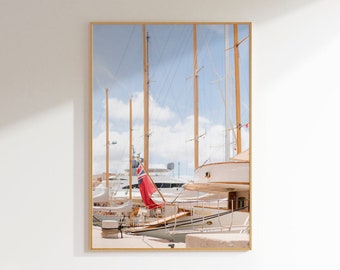 Saint Tropez Photography Print, French Riviera Coastal Wall Art
