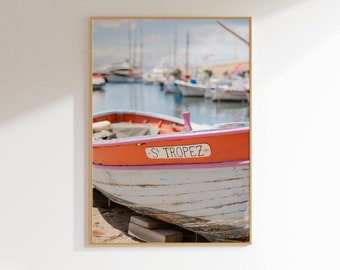 Saint Tropez Photography Print, French Riviera Wall Art