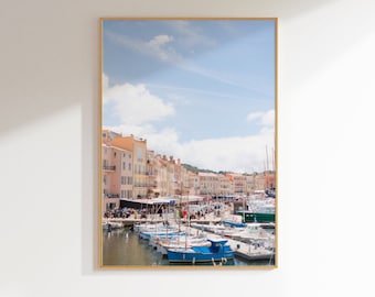 Saint Tropez Photography Print, French Coastal Wall Art