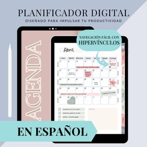 Spanish Digital Productivity Planner | Undated Trimestral Agenda - Enchanted Garden Collection