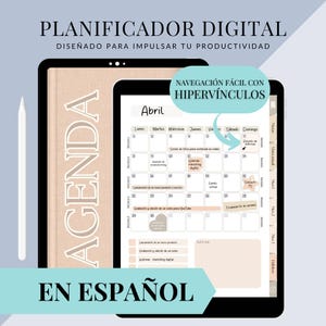 Planificador Digital de Productividad en Español | Agenda Trimestral Sin Fecha – Colección Luz Dorada