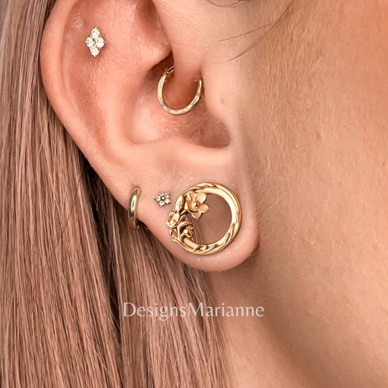 Gauge Earrings, Saddle Ear Plugs, Ear Tunnel Plugs, Stainless Steel Earring Gauges, Stretched