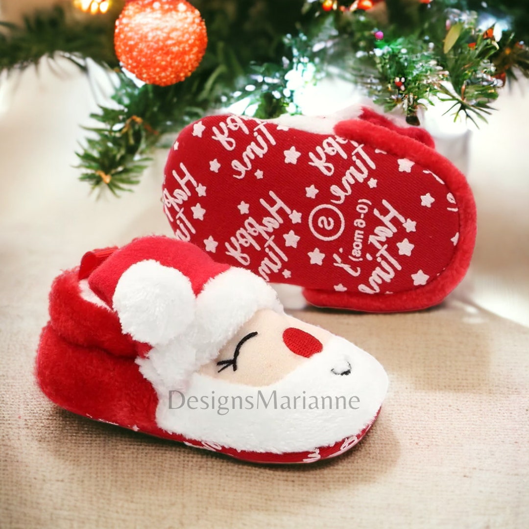 Christmas Loafers for Toddlers, Kids Christmas Slippers, Elf Shoes, Toddlers Christmas Clothing