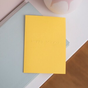 Cartão de feliz Páscoa em Braille - Cartão em Braille personalizado - Cartão de felicitações acessível