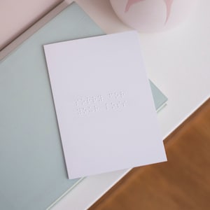 Braille Lo siento por su tarjeta de pérdida - Tarjeta de condolencia personalizada - Condolencias
