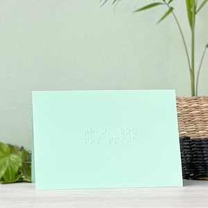 Teacher Thank You Braille Card Personalised Message Included image 1