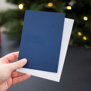 "Grußkarte der Braille-Saison - ""Braille-Weihnachtskarte"" -"