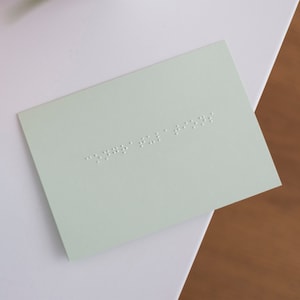 Tarjeta de felicitación Braille - Tarjeta táctil para personas ciegas y con discapacidad visual