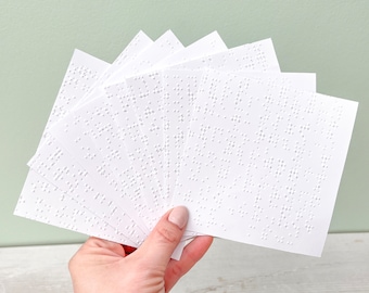 Textured White Braille Paper - Scrapbooking - Junk Journal - Card Making - Paper Crafts