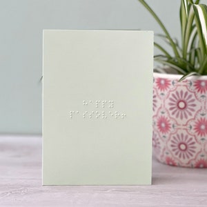 Tarjeta Braille Happy Passover - Tarjeta de celebración de Pesaj - Tarjeta judía personalizada
