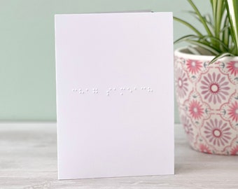 Braille Chag Sameach Card - Rosh Hashanah card - Jewish New Year Celebrations - Personalised Card