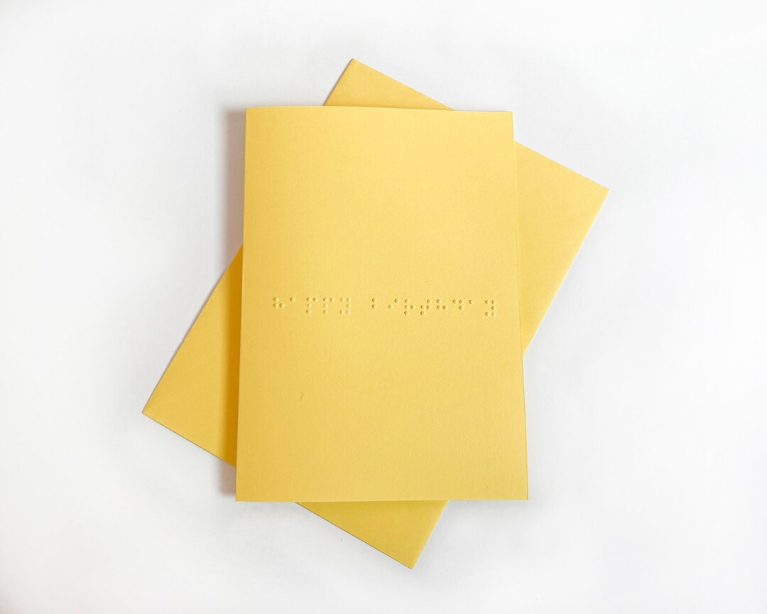 Braille Happy Birthday Card Add A Personalised Message Etsy