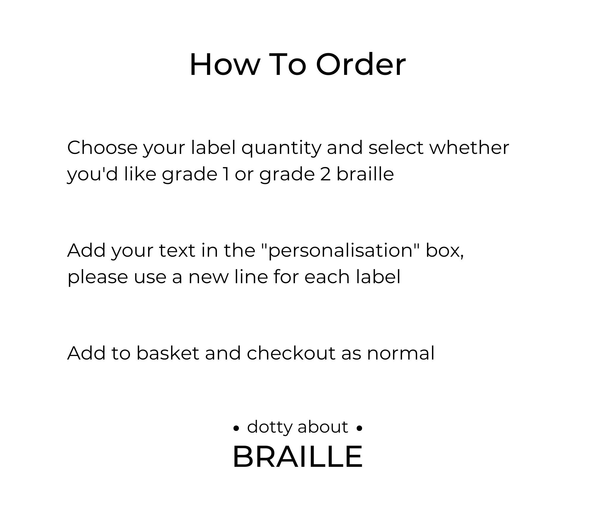 Payment Drop” Braille Label