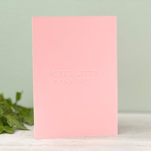 Braille-Karte zum 13. Geburtstag - Taktile Karte für blinde und sehbehinderte Menschen