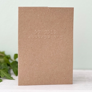On Your Wedding Day Blindenschrift Karte - Grußkarte für Braut und Bräutigam