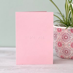 Cartão Braille Mazel Tov - Cartão de felicitações judaicas - Cartão Braille personalizado