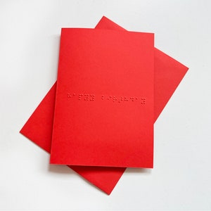 Biglietto di auguri di buon compleanno in braille - Aggiungi un messaggio personalizzato all'interno - Biglietto di auguri personalizzato - Regalo per non vedenti