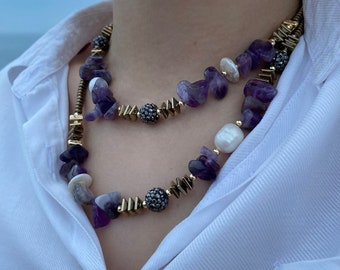 Gemstone Necklace for Using Daily and Special Days.