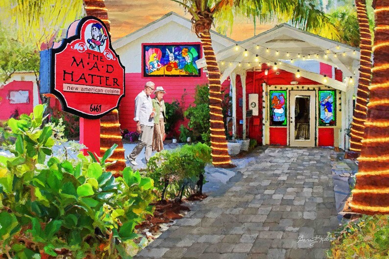 Sanibel Island Art, Mad Hatter, Captiva Print, Coastal Art, Ft Myers