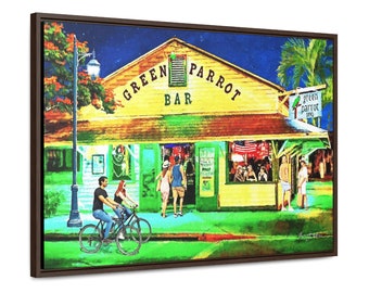 Key West Art Print or Canvas: The Green Parrot Bar - Historic Florida Saloon